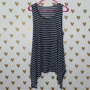 Lane Bryant shark bite hem tank